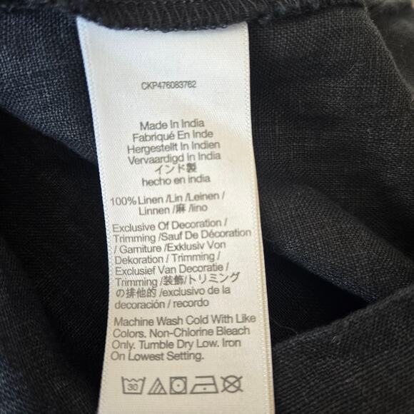 Madewell 100% Linen Cutout Strapless Midi Dress Size 00 NWT - Picture 10 of 11